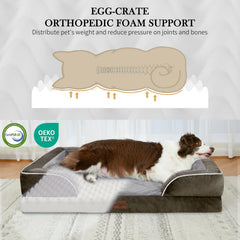 Comfort Expression bed with four-sided wrap provides secure resting.