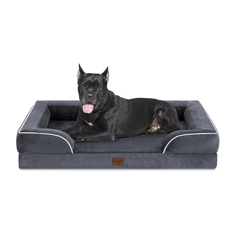 Comfort Expression orthopedic dog bed 53x42-setup shows secure space for XXL dogs.