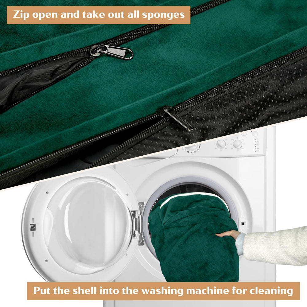 Comfort Expression emerald waterproof lining protects foam from spills