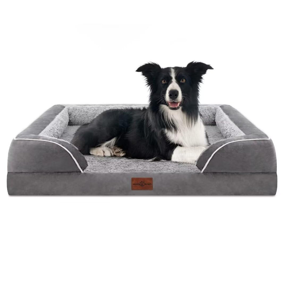 Comfort Expression orthopedic dog bed foam closeup showing egg crate foam for joint support