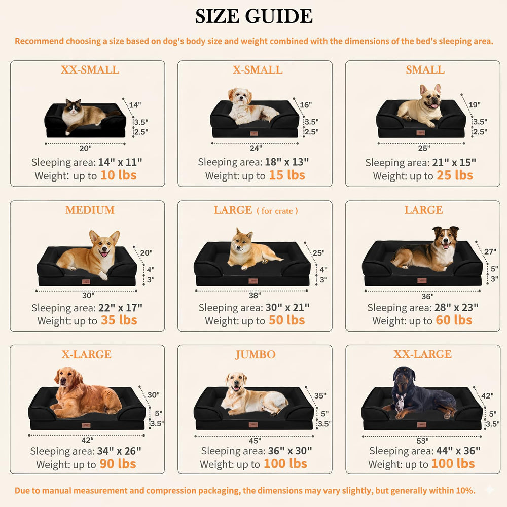 Comfort Expression dog bed four-sided wrap provides security and calm sleep