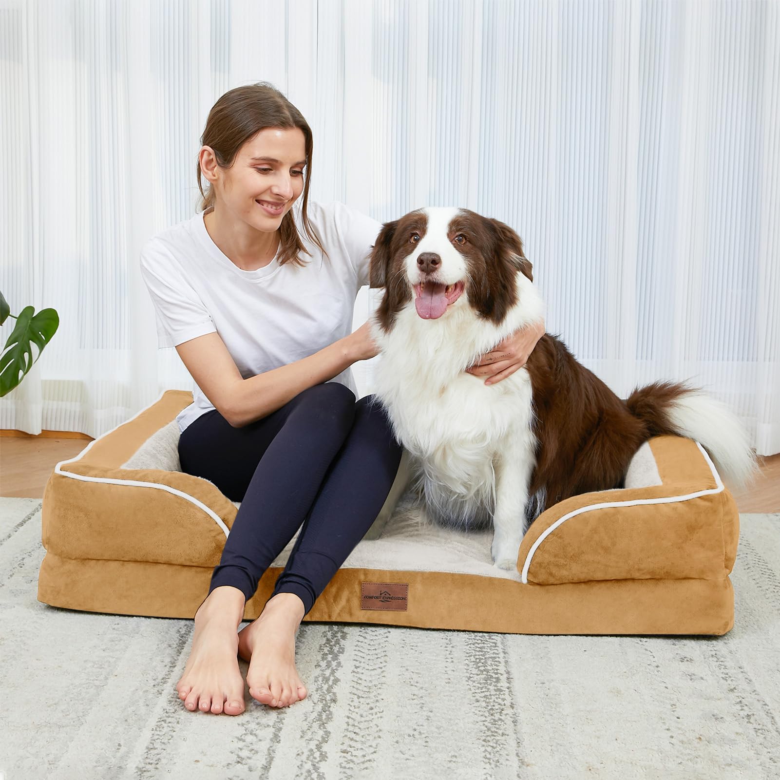 Comfort Expression bed non-slip bottom keeps it in place.