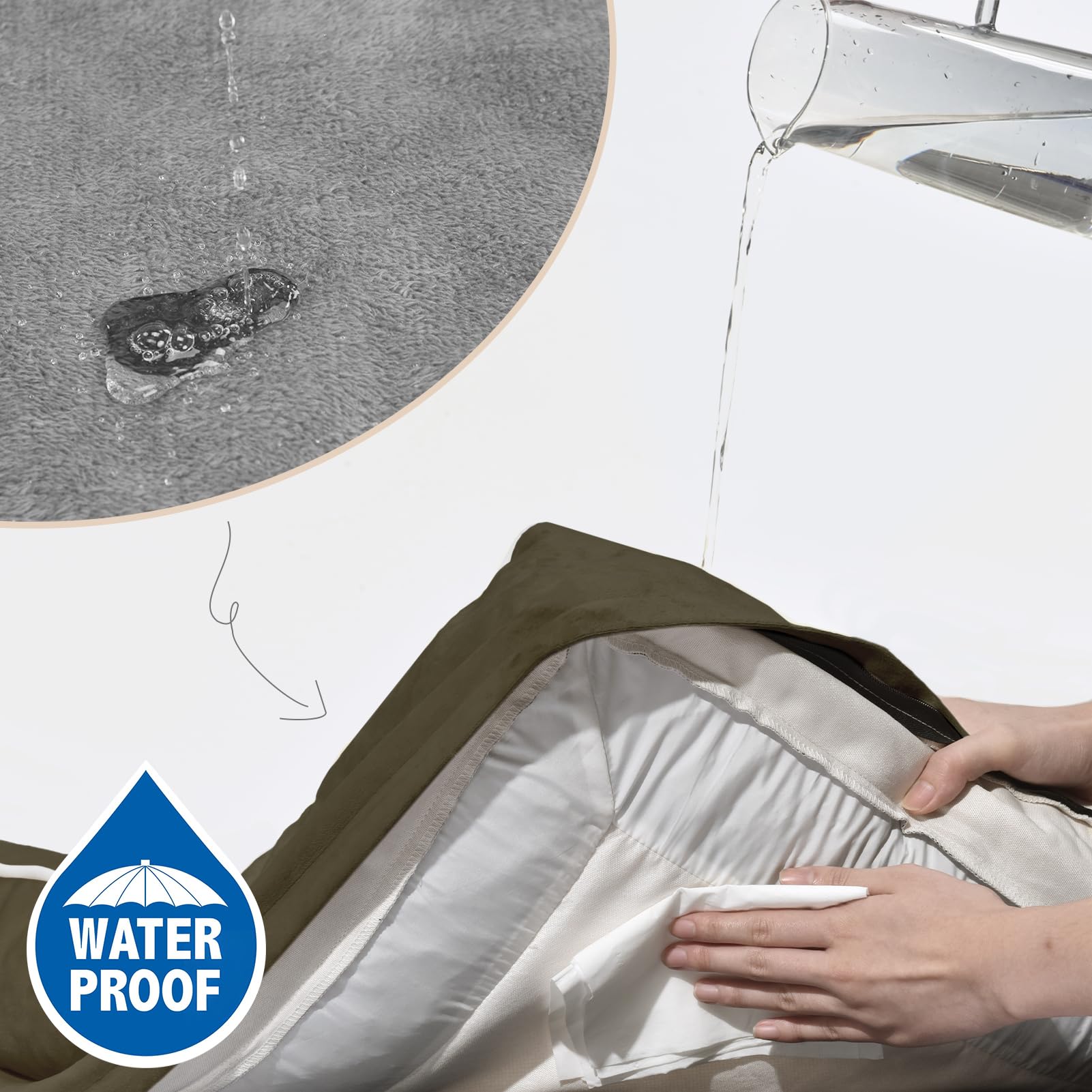 Comfort Expression non-slip bottom keeps the bed stationary during use.