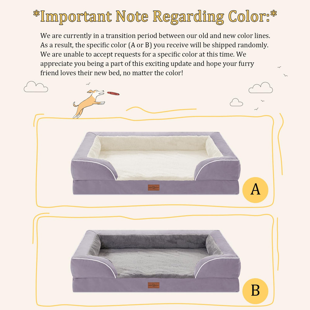 Comfort Expression orthopedic dog bed side view highlights wraparound security.