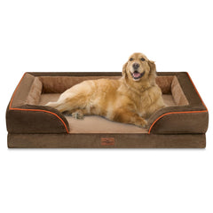Comfort Expression orthopedic dog bed XL 42x30 top view, ample space to stretch.