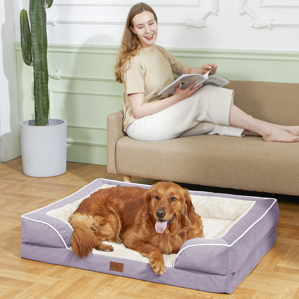 Comfort Expression plush surface feels soft on paws and noses.