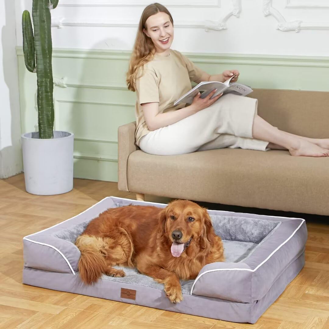 Comfort Expression purple bed showcases stylish color to blend with home decor.