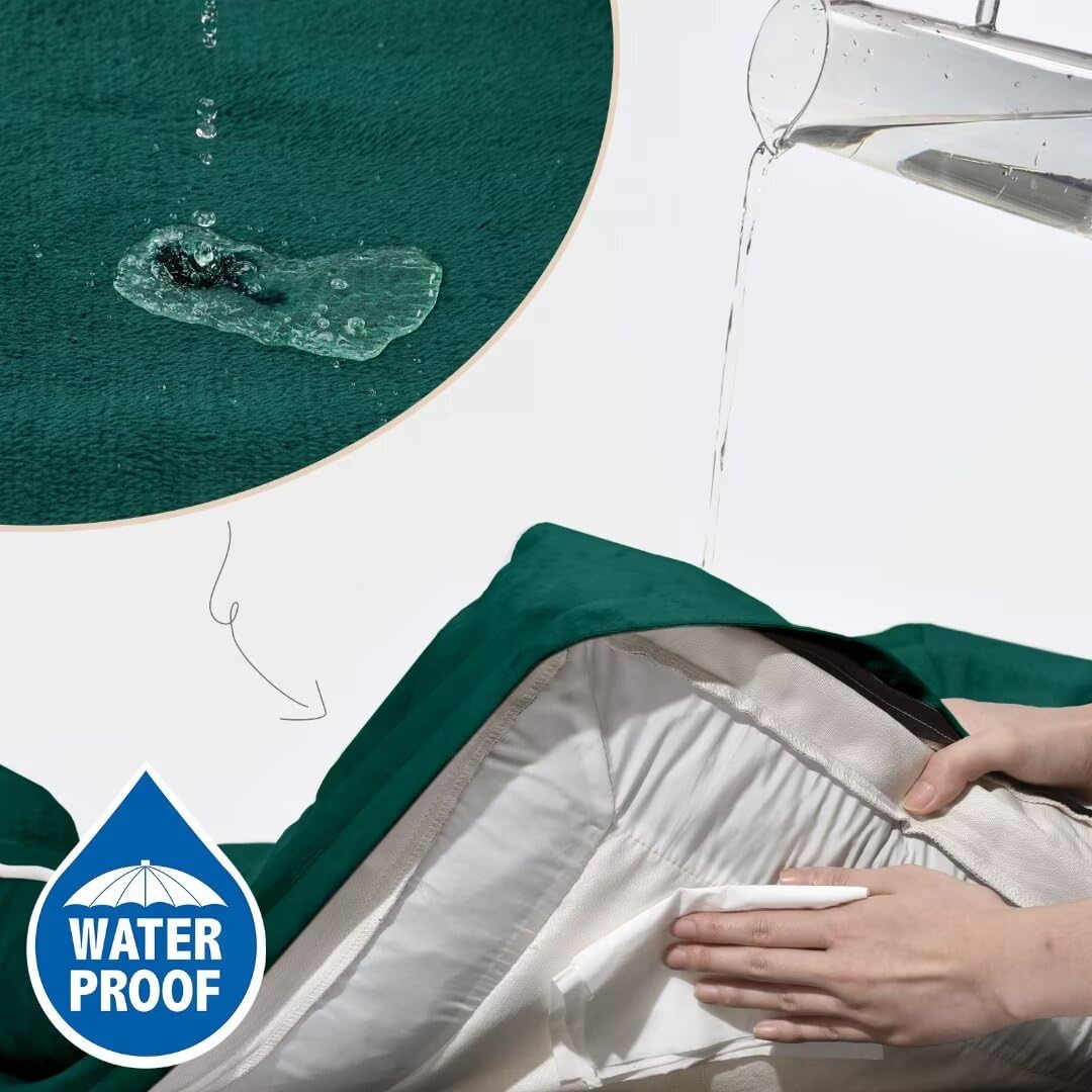 Comfort Expression waterproof lining underside protects foam from spills