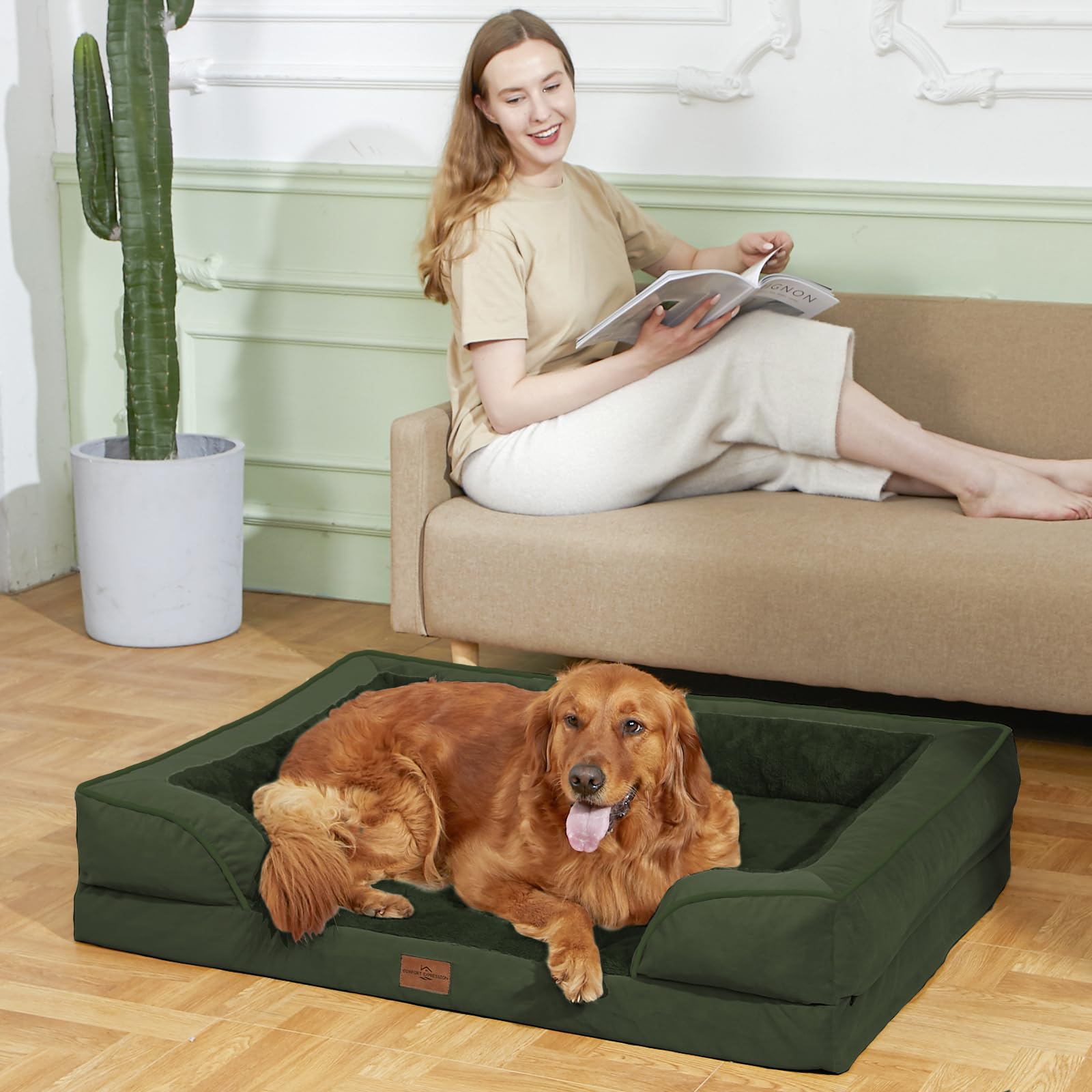 Comfort Expression waterproof lining protects foam from spills and accidents