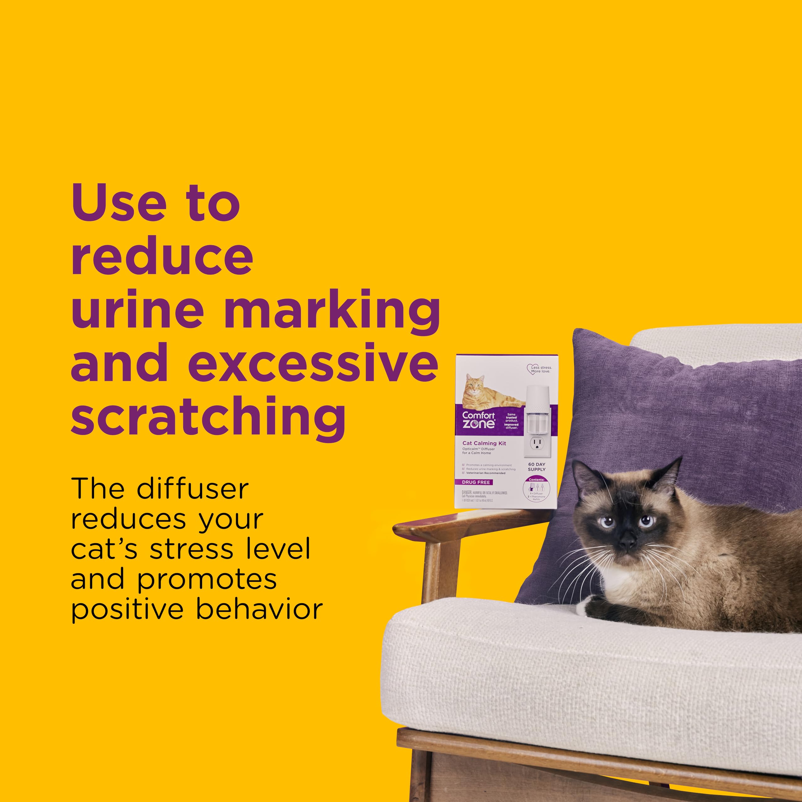 Comfort Zone multicat diffuser side-by-side setup suggests scalable calming for homes.