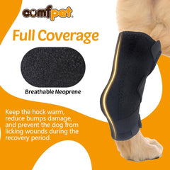 COMFPET neoprene leg warmer provides warmth and comfort in cold weather