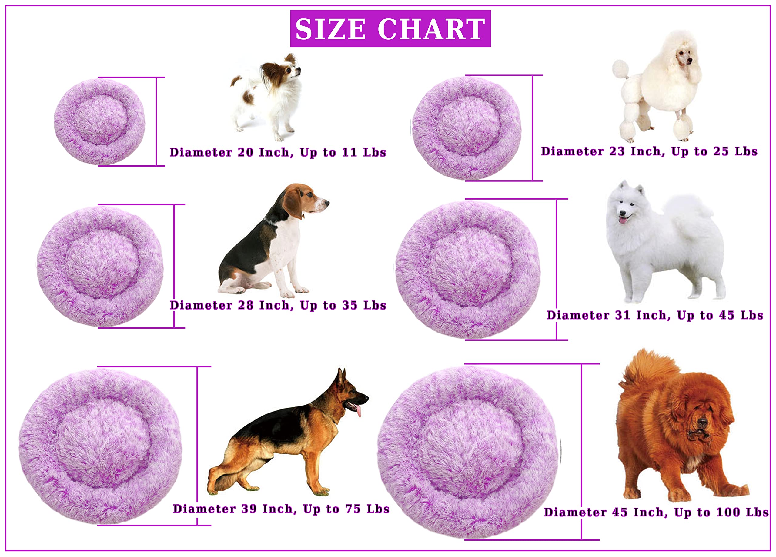 Comlax Calming Donut Bed interior PP cotton fill demonstrates cozy cushion support.