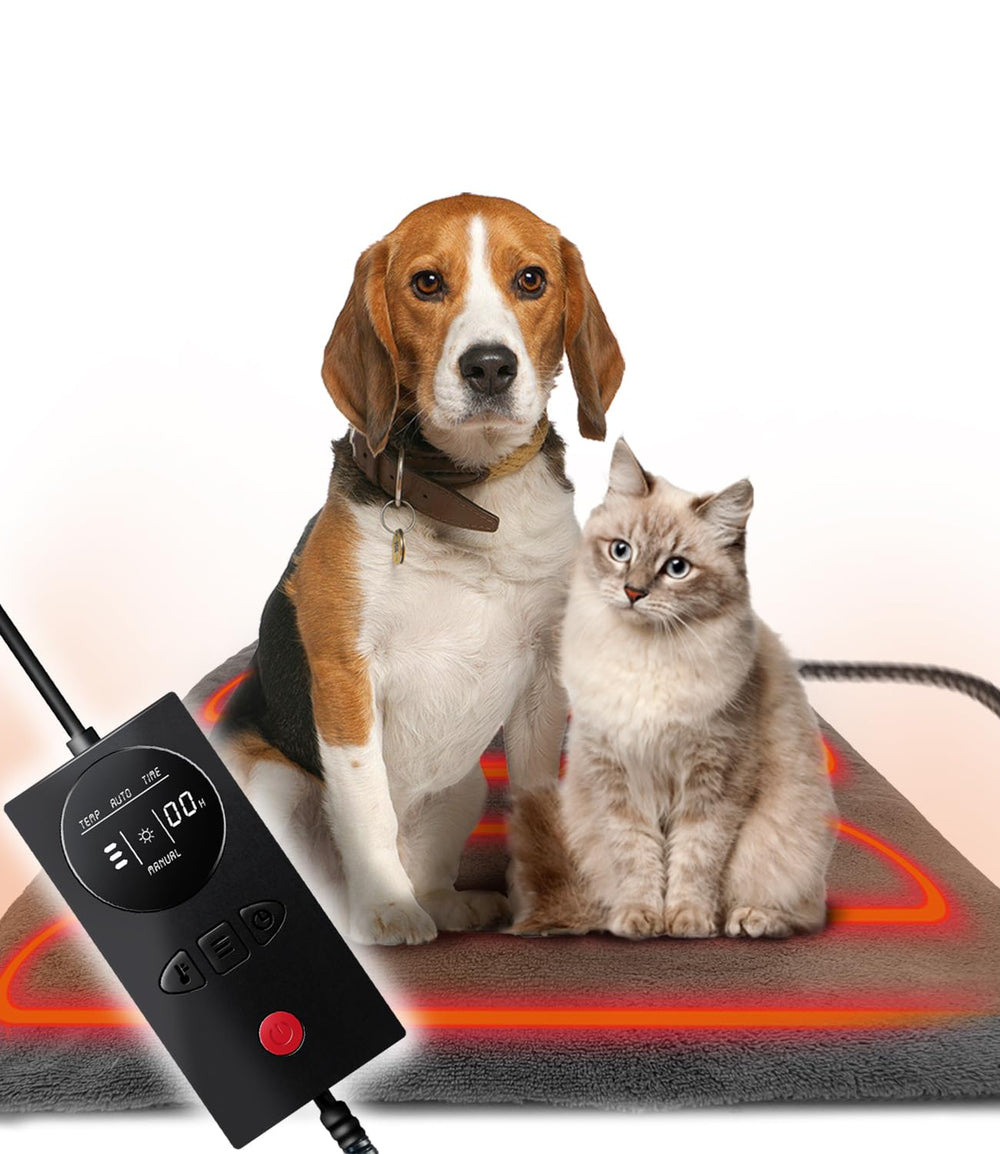 COMOIL pressure-activated heating pad 18x22 in use, warming pets.
