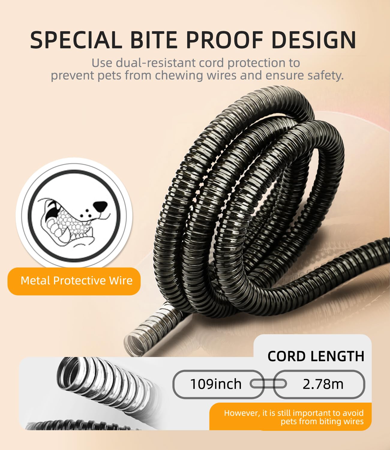 COMOIL waterproof inner shell and soft plush cover stay clean.