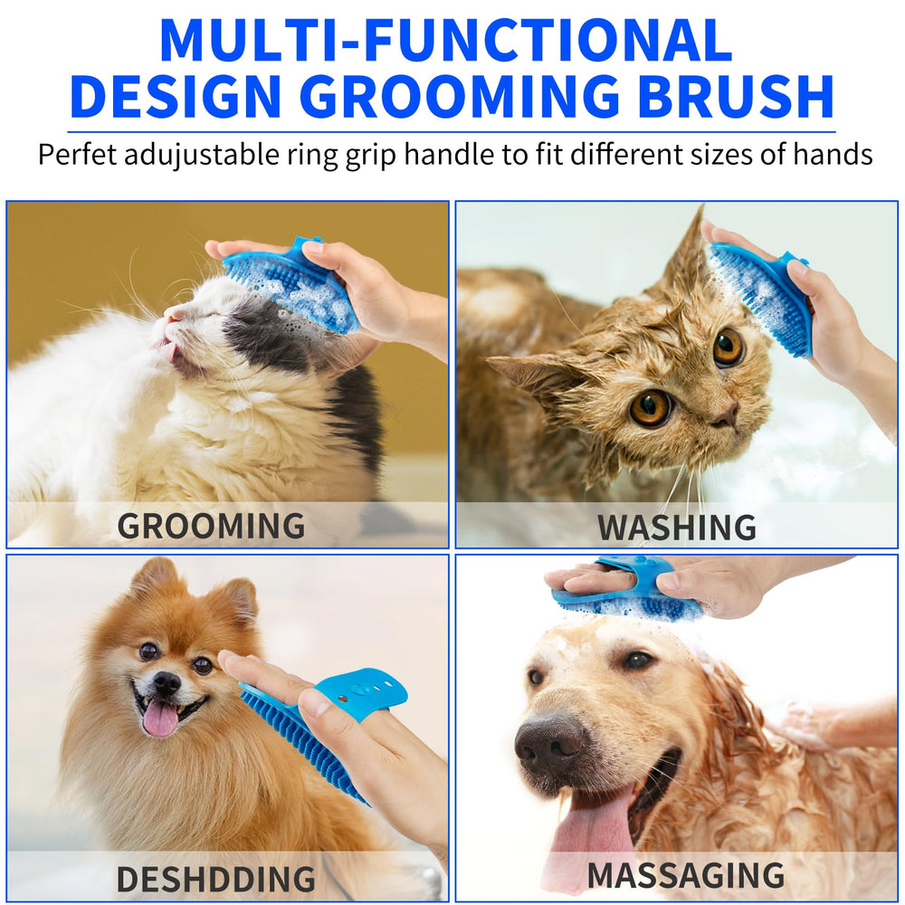 Comotech bath brush included shows thorough scrubbing convenience.