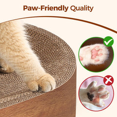 ComSaf Cat Scratcher Bed bark-texture mimics natural scratching surface