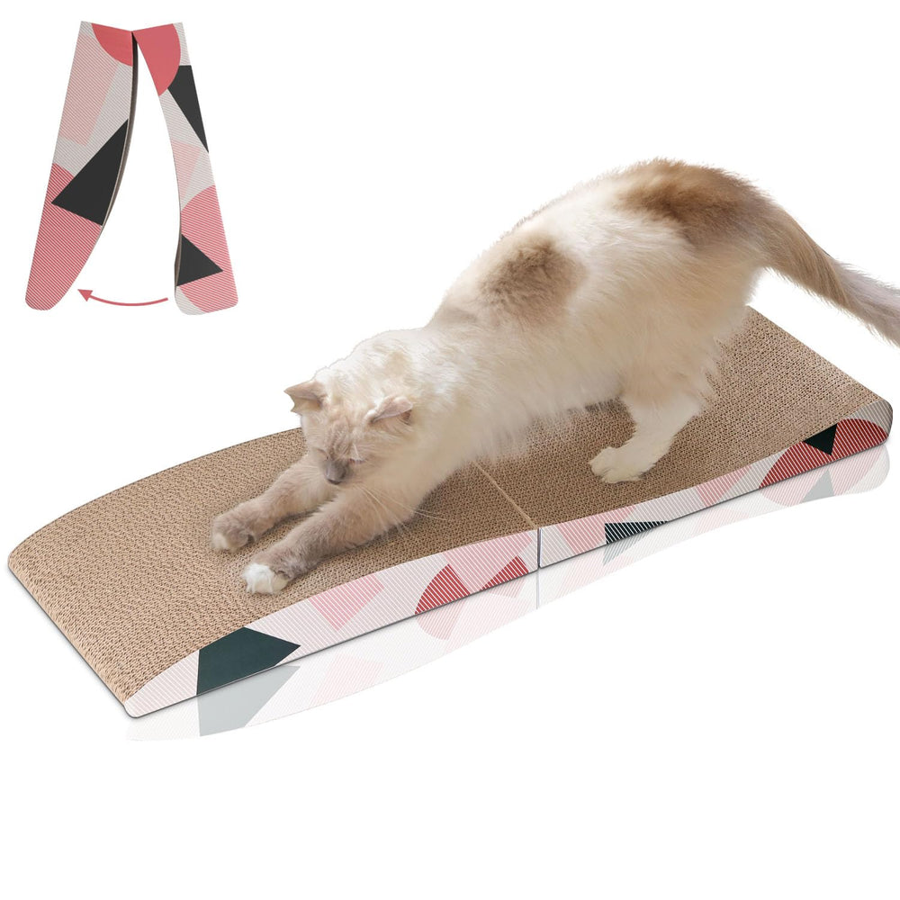 ComSaf cat scratcher 32x10 top view shows spacious lounge for big cats.