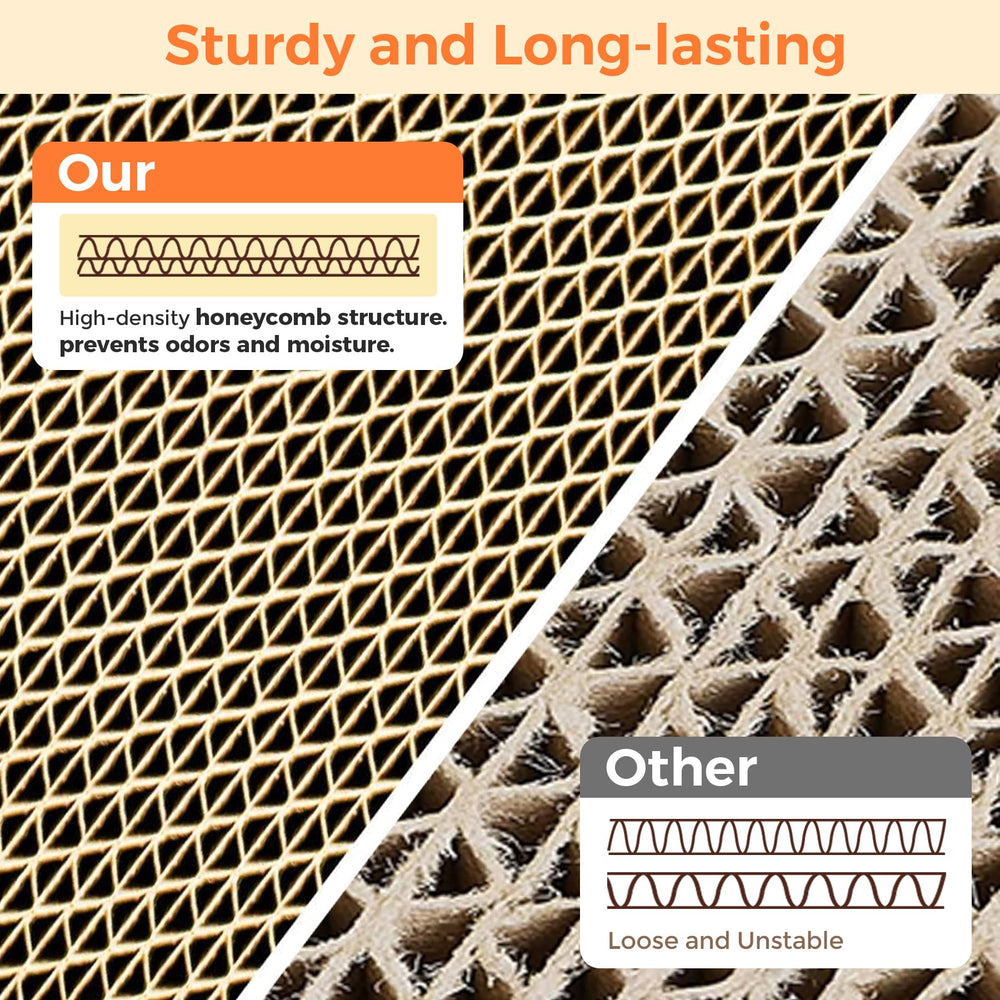 ComSaf reversible-surface close-up—durable corrugated texture satisfies claws.