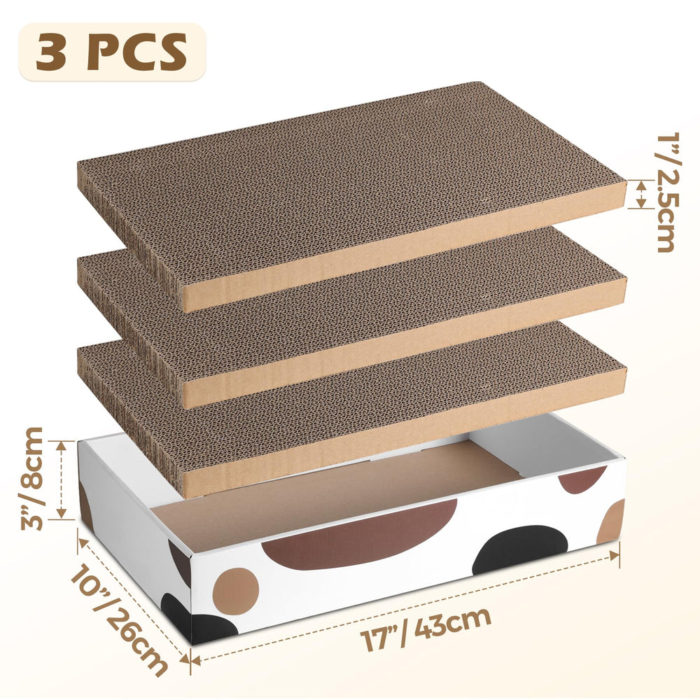 ComSaf cat scratcher cardboard scratching boards—reversible surfaces extend usable life.