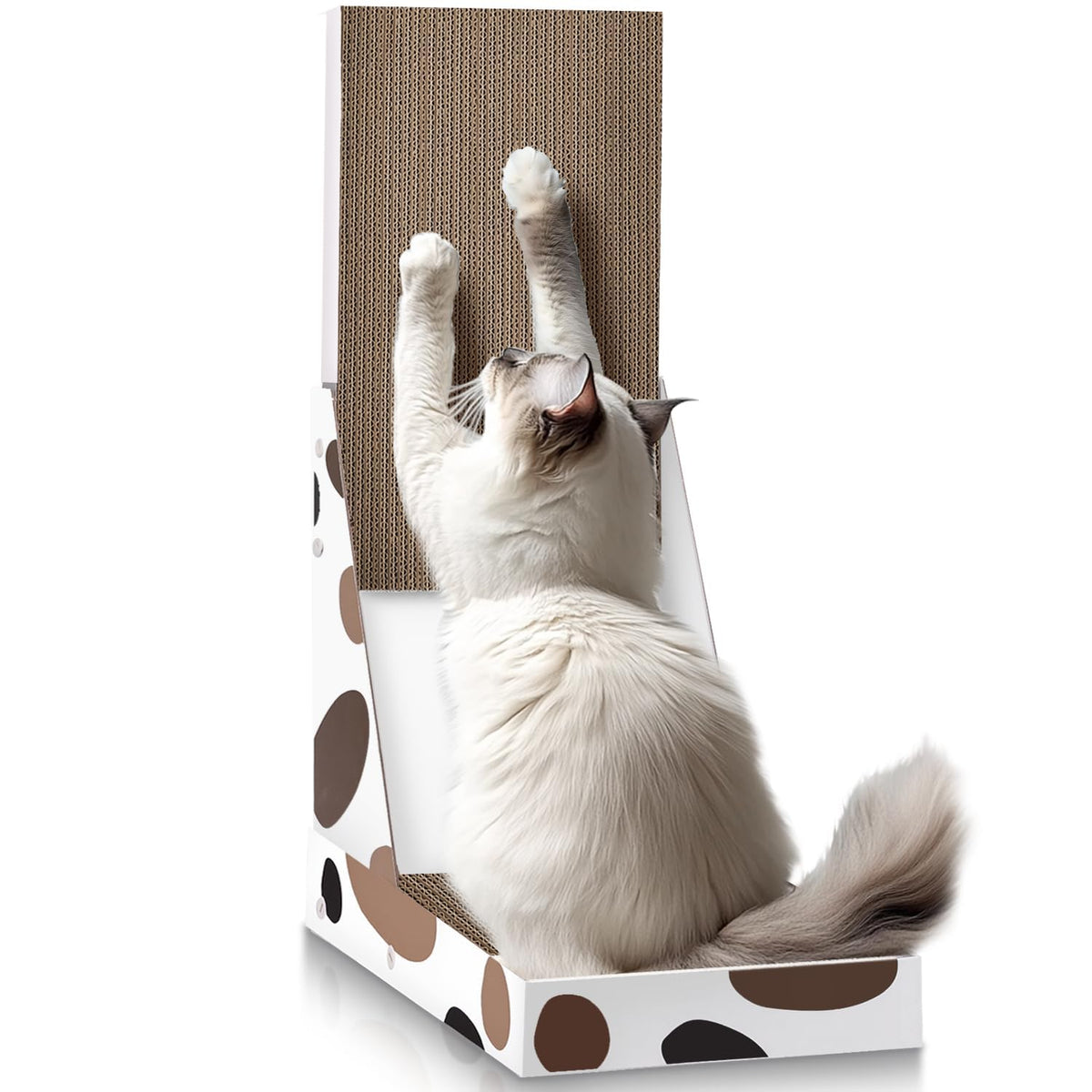 ComSaf Cat Scratcher L Shape 25-inch – sturdy wall post for scratching and lounging