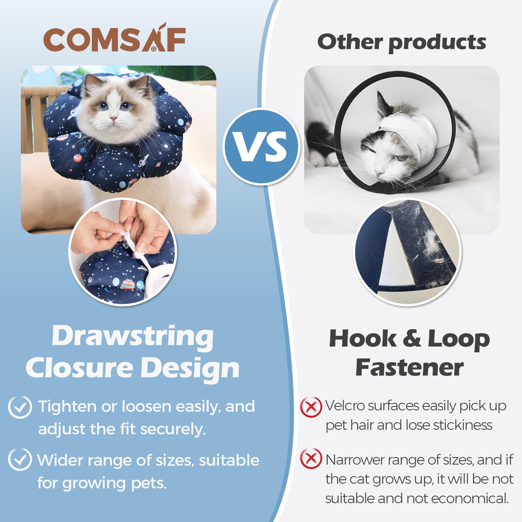 Collar ComSaf con diseño floral, toque adorable para tu gato.