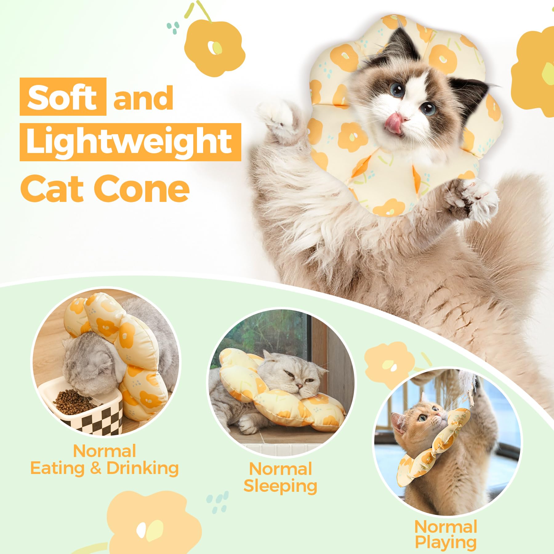 ConSaf cono-gato-tejido-impermeable-facil-de-limpiar, limpieza rápida tras comidas.
