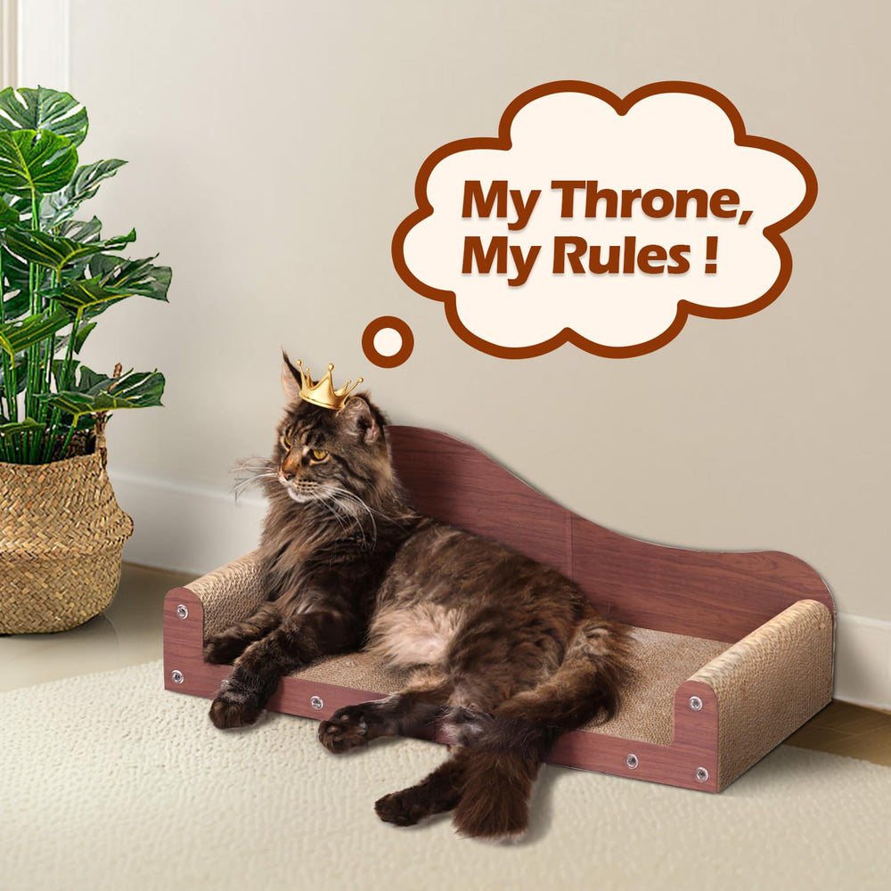 ComSaf indoor-use surface protects furniture by redirecting claws away.
