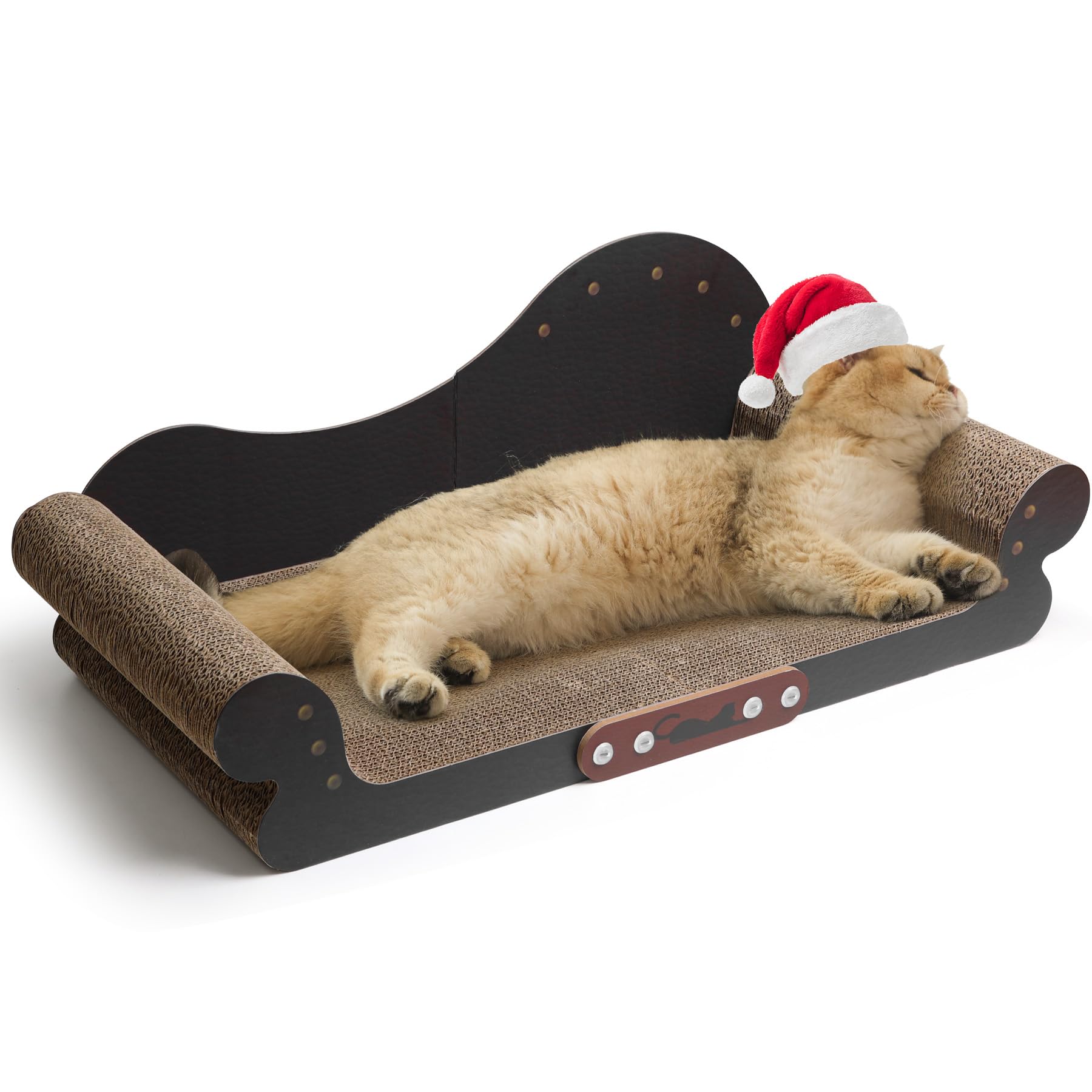 ComSaf Large Cat Scratcher Bed 26-inch full-size view for spacious lounging and scratching.
