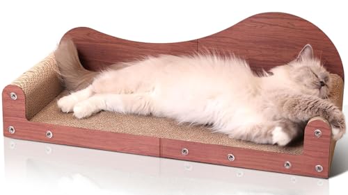 ComSaf large cat scratcher bed wide-surface lounge for comfortable full-body stretch.