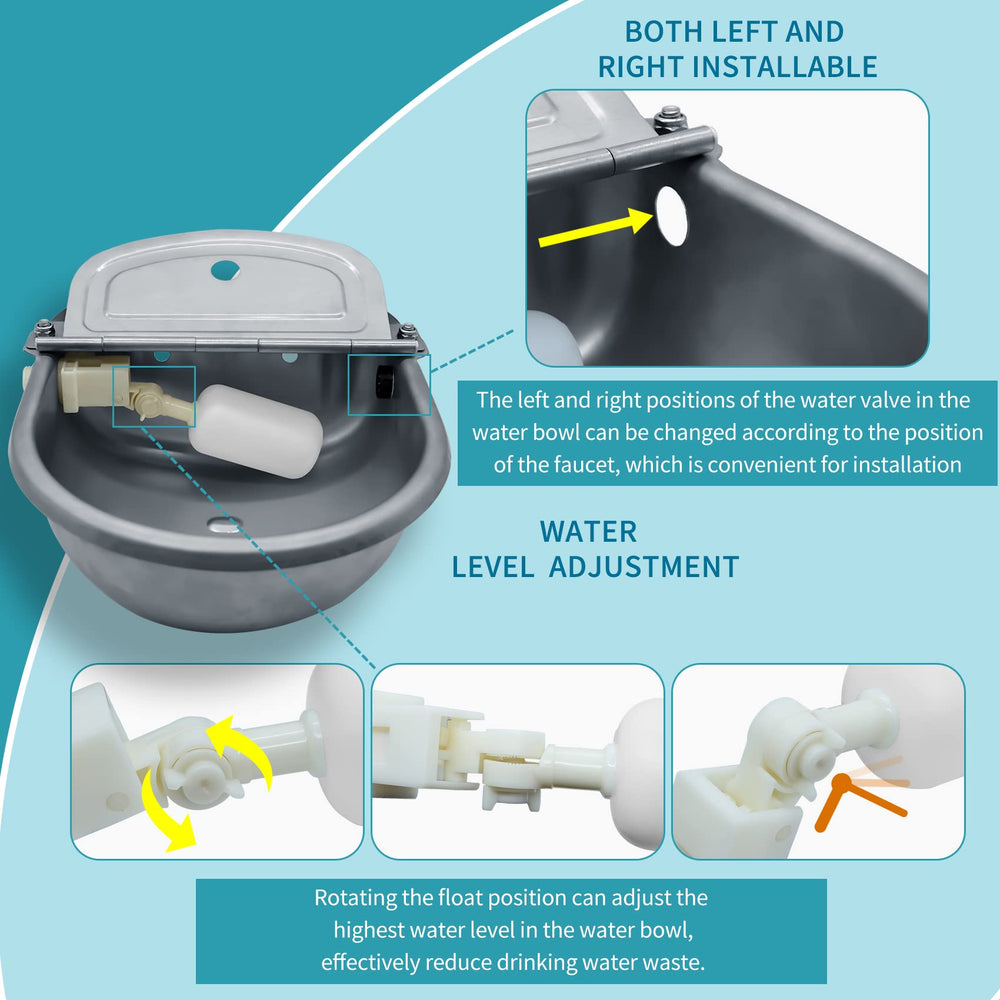 COMVIEE pipe and hose setup for easy water supply connections.