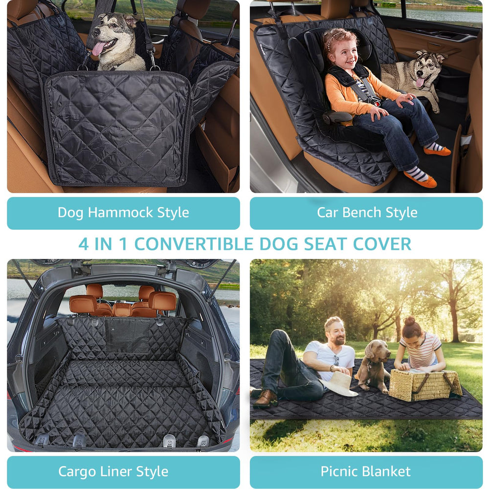Comwish waterproof seat cover protects seats from mud and spills