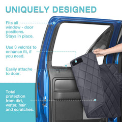 comwish truck hard bottom seat cover door protectors guard doors from claws and scuffs