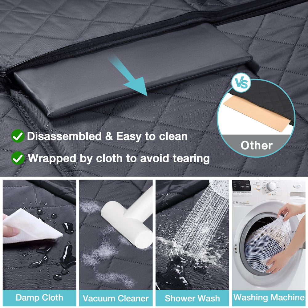 comwish truck hard bottom seat cover easy-clean material simplifies maintenance after adventures