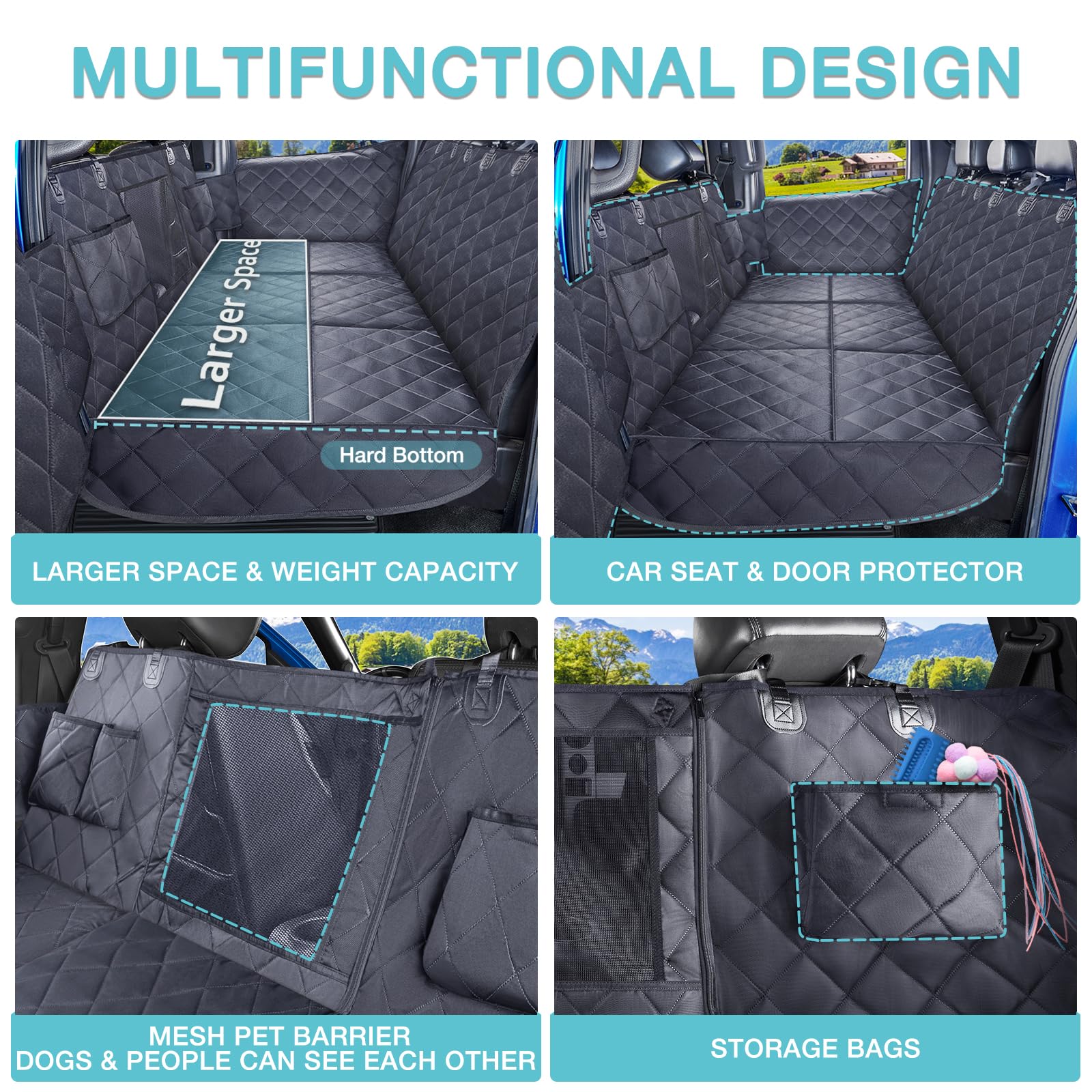 comwish truck hard bottom seat cover hard-bottom bed extends space for restful lounging