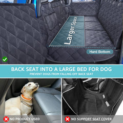 comwish truck hard bottom seat cover mesh window enhances visibility and reduces dog anxiety