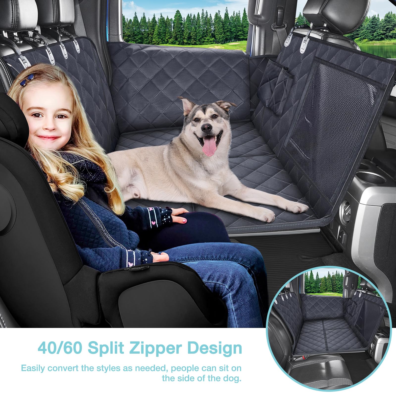 comwish truck hard bottom seat cover waterproof fabric guards against spills and muddy paws