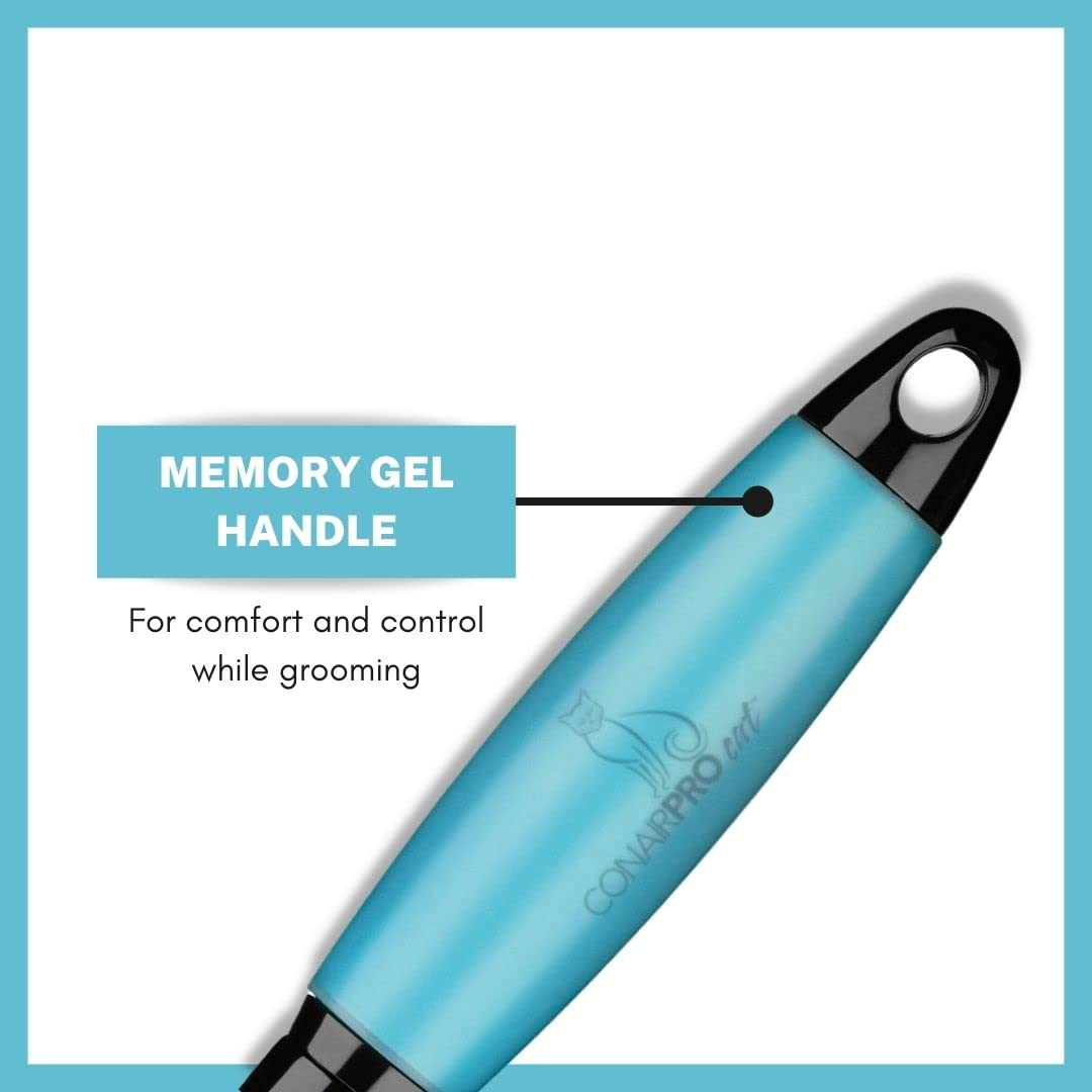 CONAIRPRO dog slicker brush memory gel handle offers non-slip comfort