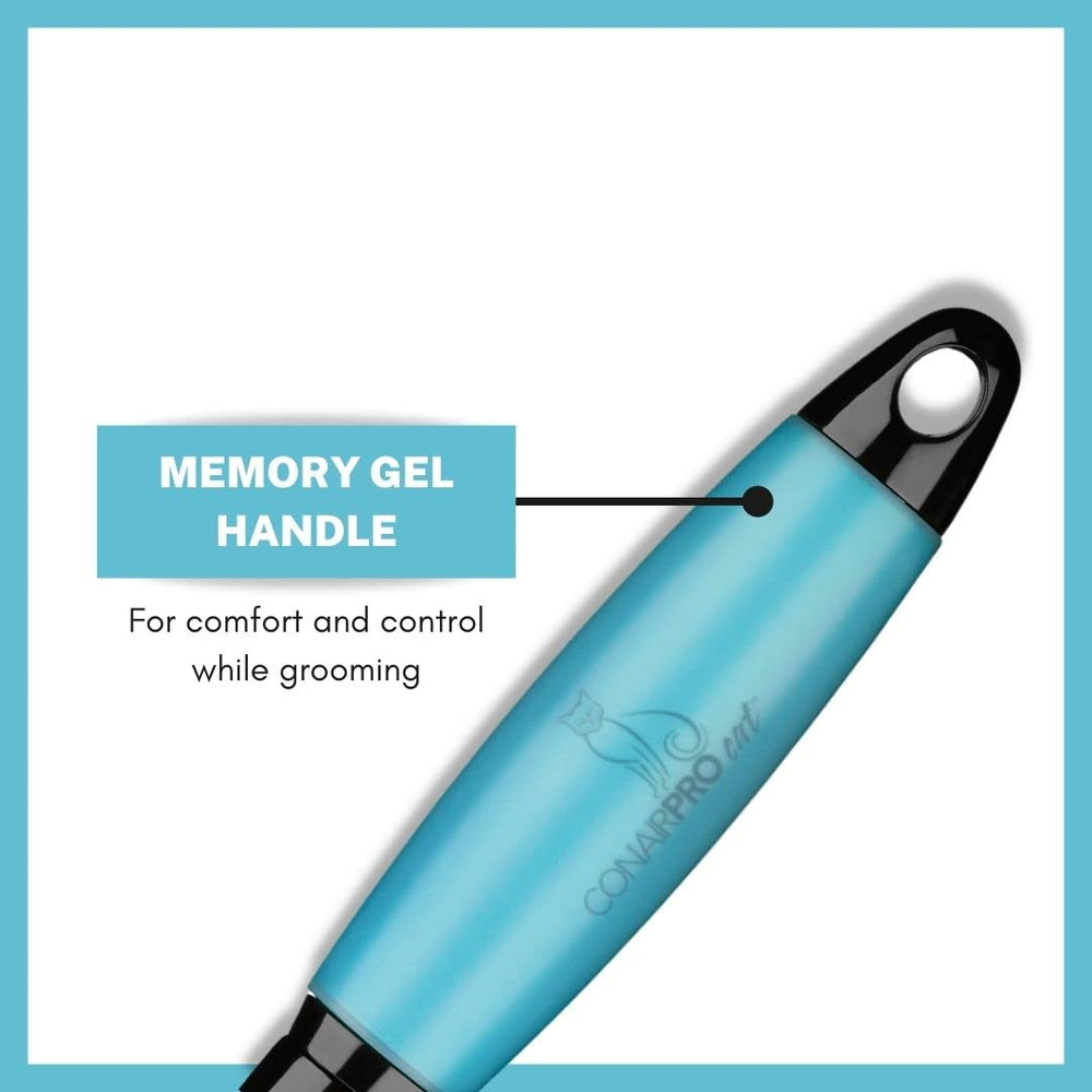 CONAIRPRO dog slicker brush memory gel handle offers non-slip comfort