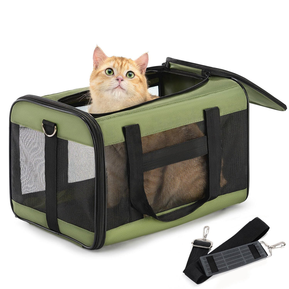 Conlun Cat Carrier top view, airline-approved travel design.