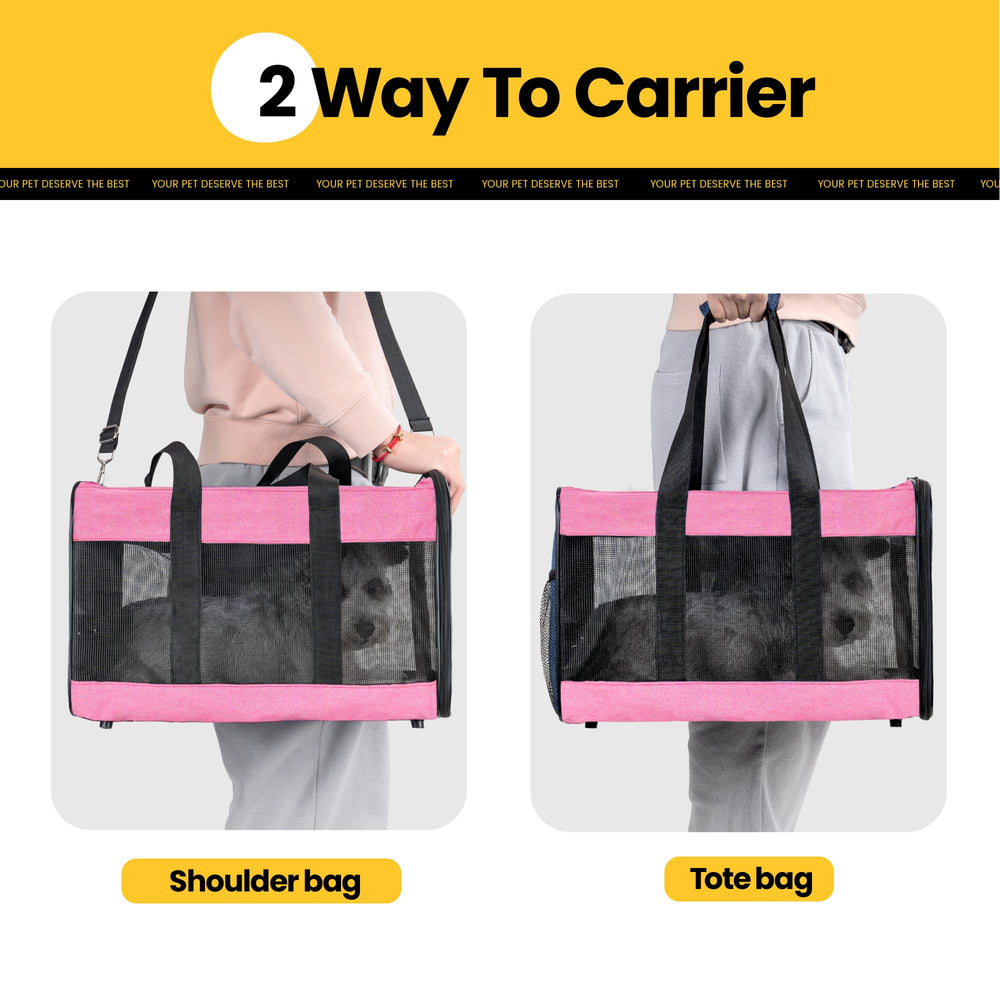 Conlun Cat Carrier dirt-resistant fabric stays cleaner between uses.