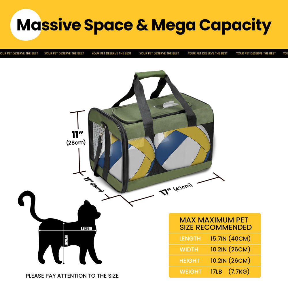 Conlun Cat Carrier interior safety leash visible for secure journeys.