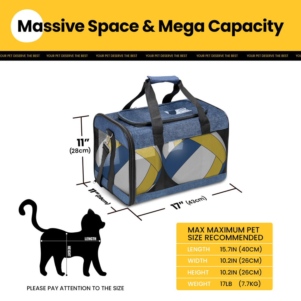 Conlun cat carrier with inner safety leash keeps your small pet secure.