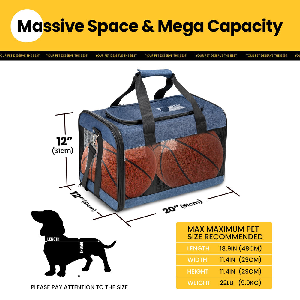 Conlun cat carrier interior with inner safety leash keeps pets secure.