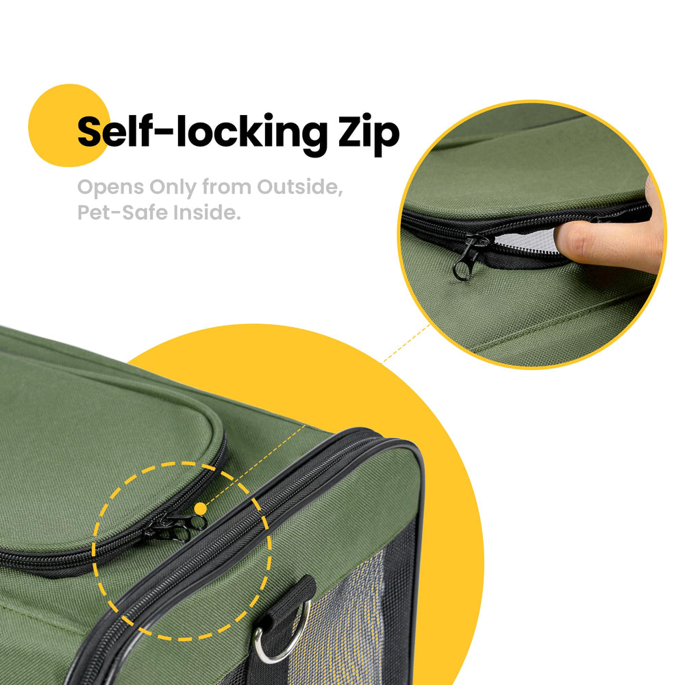 Conlun Cat Carrier mesh windows for airflow and visibility.