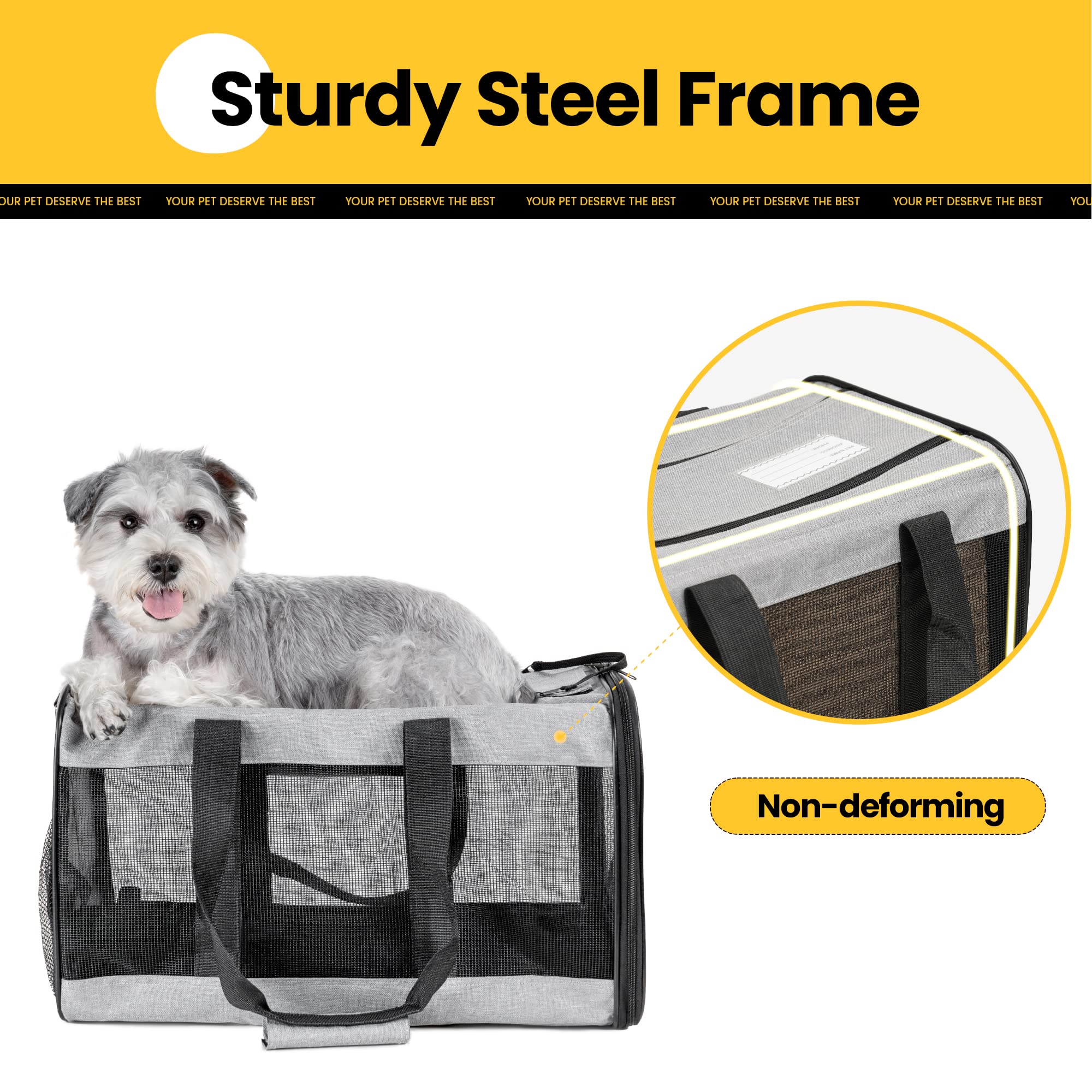 Conlun carrier removable fleece mat is easy to clean