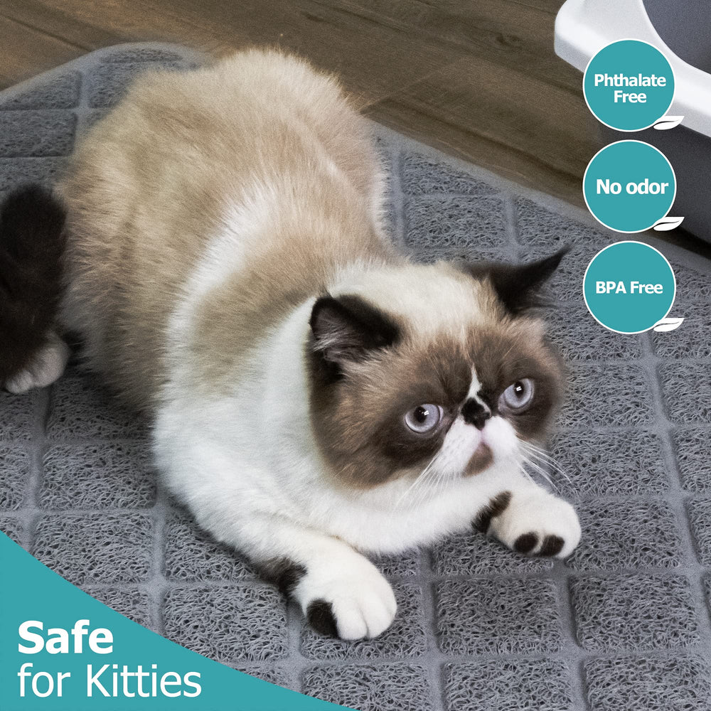 Conlun cat litter mat durable-phthalate-free highlights safe material and long-lasting use.