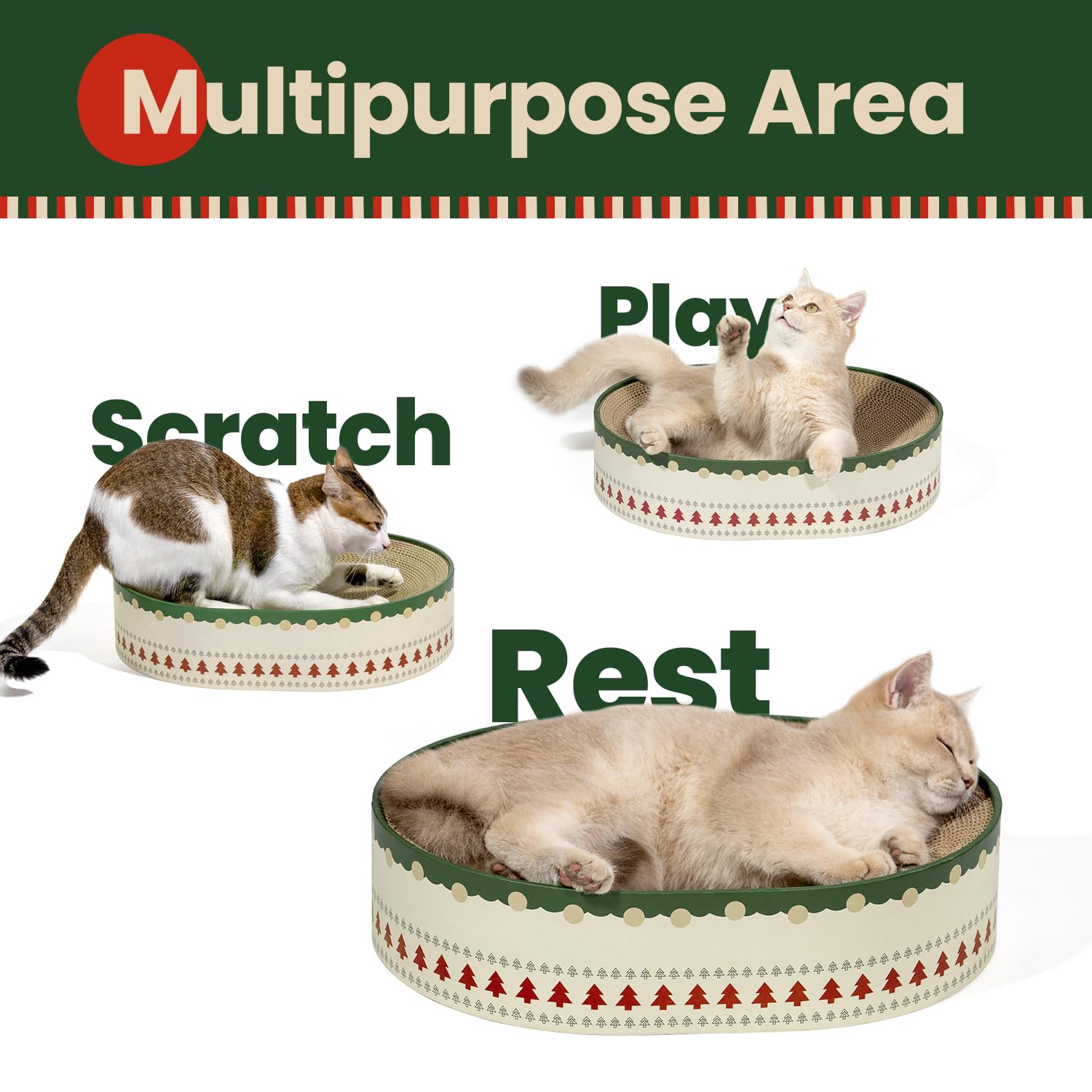 Conlun cat-toy-included enhances interactive play during scratching sessions