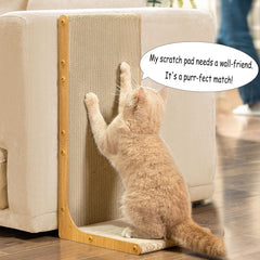 Conlun durable cardboard cat scratcher woodgrain large delivers long-lasting fun and furniture protection.