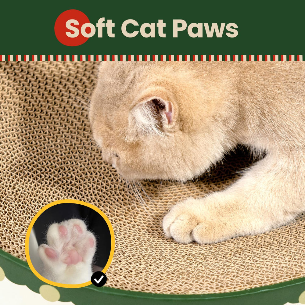 Conlun durable-corrugated-cardboard construction stands up to playful claws
