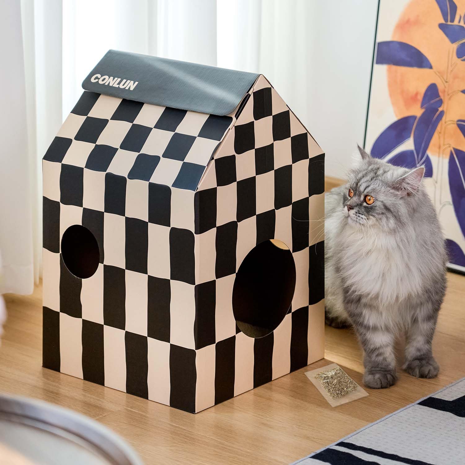 Conlun medidas mediana 13 libras destaca tamaño ideal para gatos medianos
